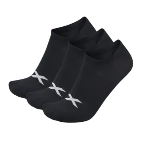 2XU - Invisible Sock 3 Pack - Black/White