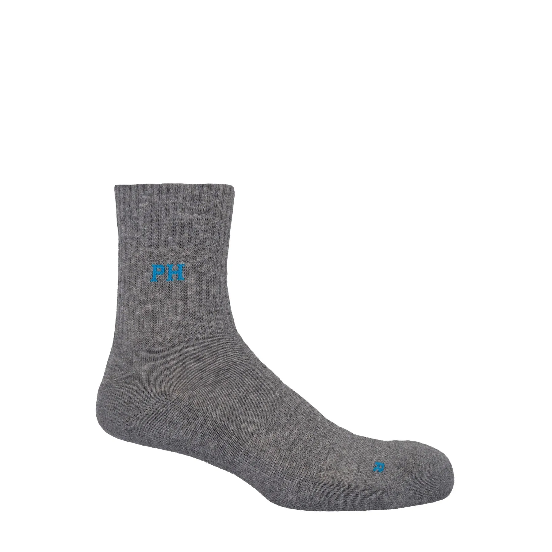 3 Pack Essential Quarter Men's Sport Socks - Grey