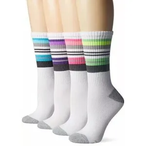 4-Pairs: Hanes X-Temp Crew Socks