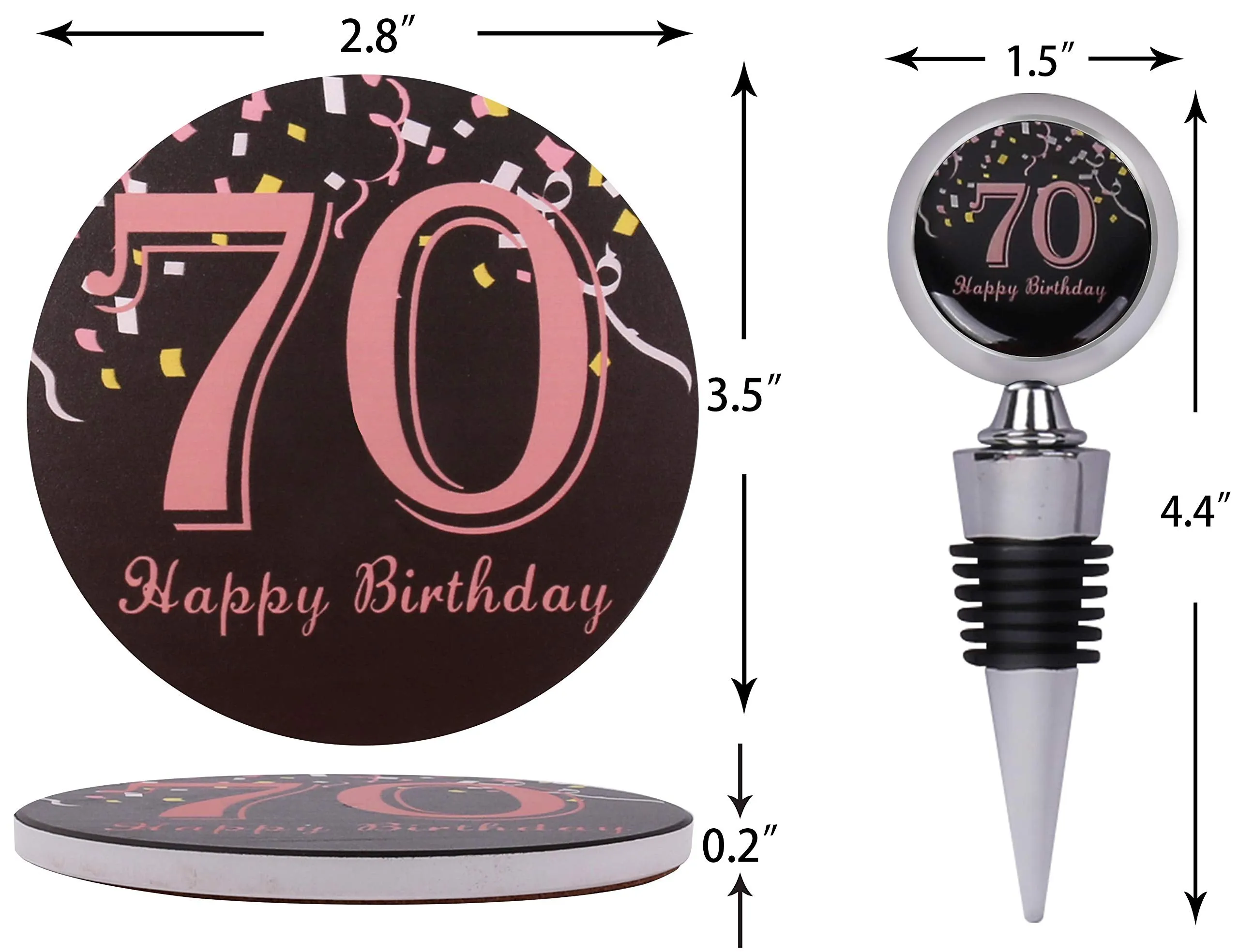 70th Birthday Gifts for Women, 70th Birthday Decorations for Women, Turning 70 Gifts