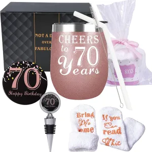 70th Birthday Gifts for Women, 70th Birthday Decorations for Women, Turning 70 Gifts