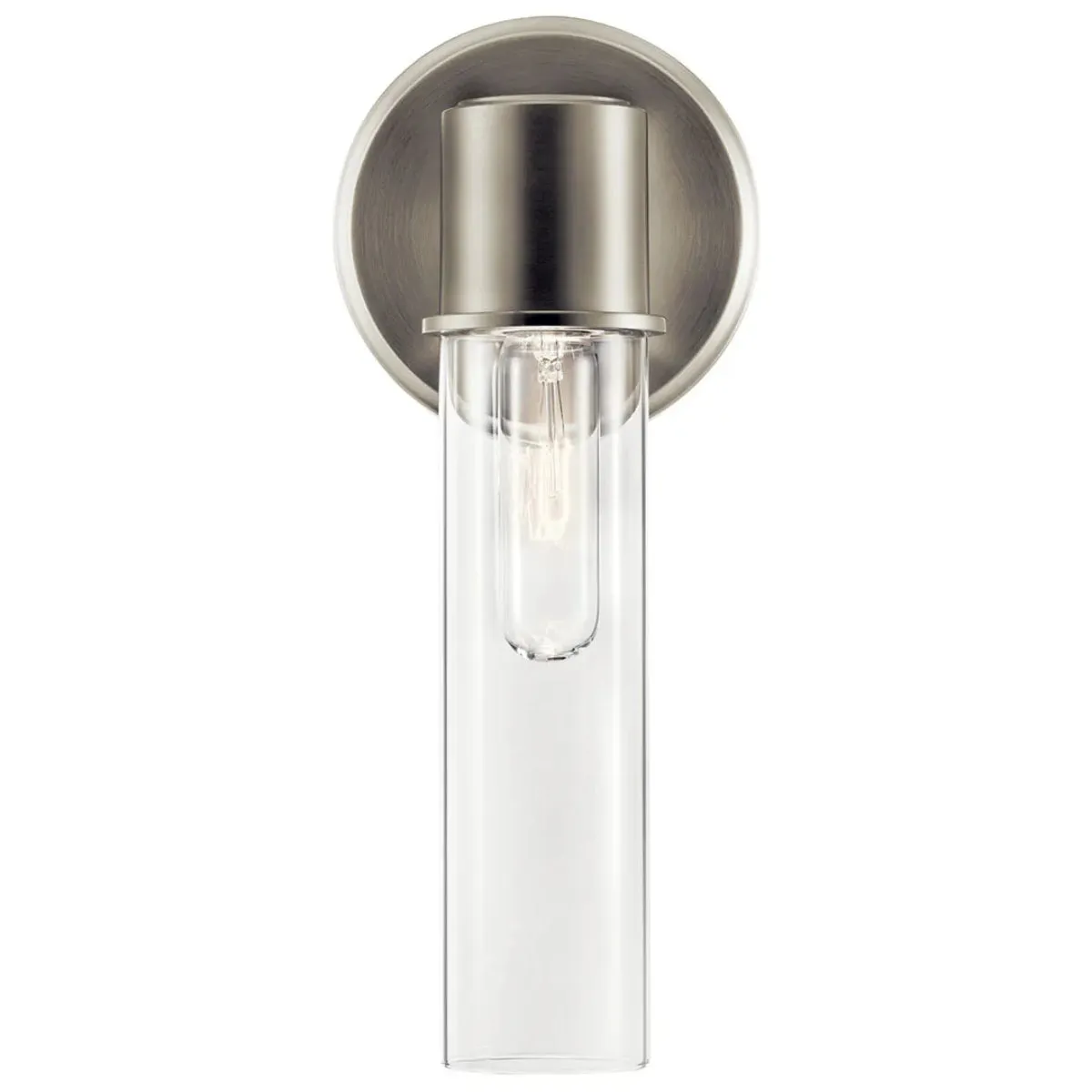 Aviv 13" 1-Light Wall Sconce, Brushed Nickel Finish