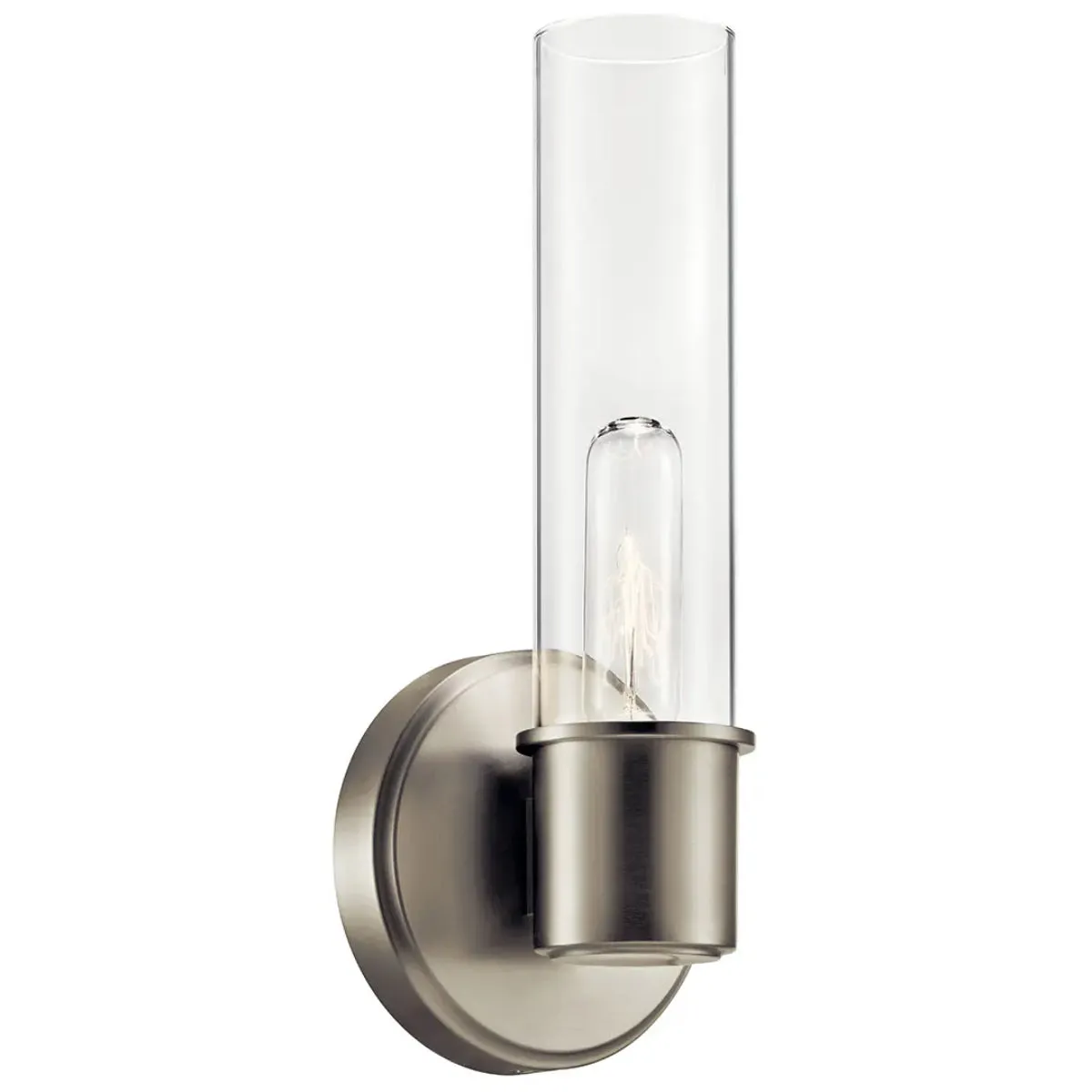 Aviv 13" 1-Light Wall Sconce, Brushed Nickel Finish