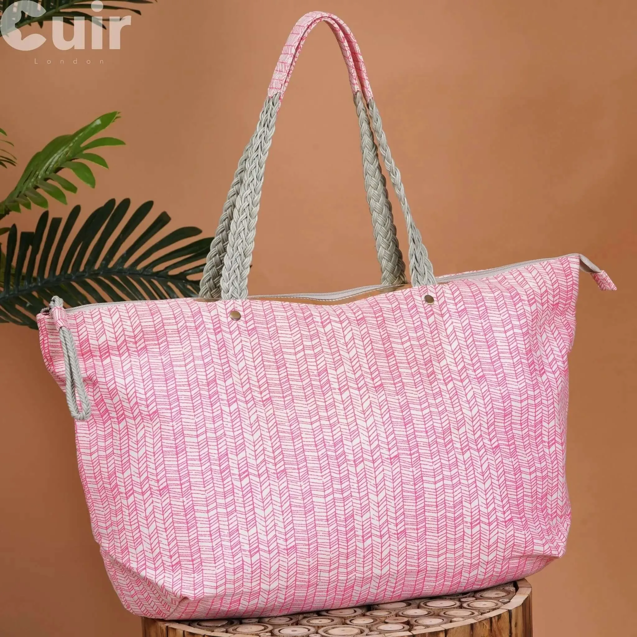 Bamboo Printed Canvas Bag