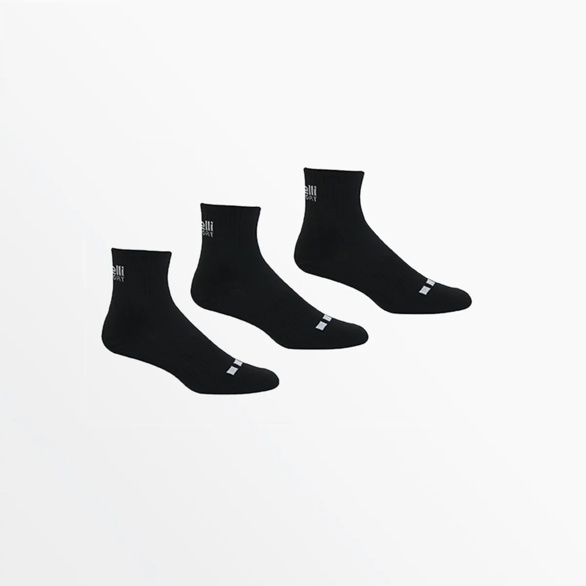 BASICS CS-COOL CUSHIONED QUARTER TOP SOCKS