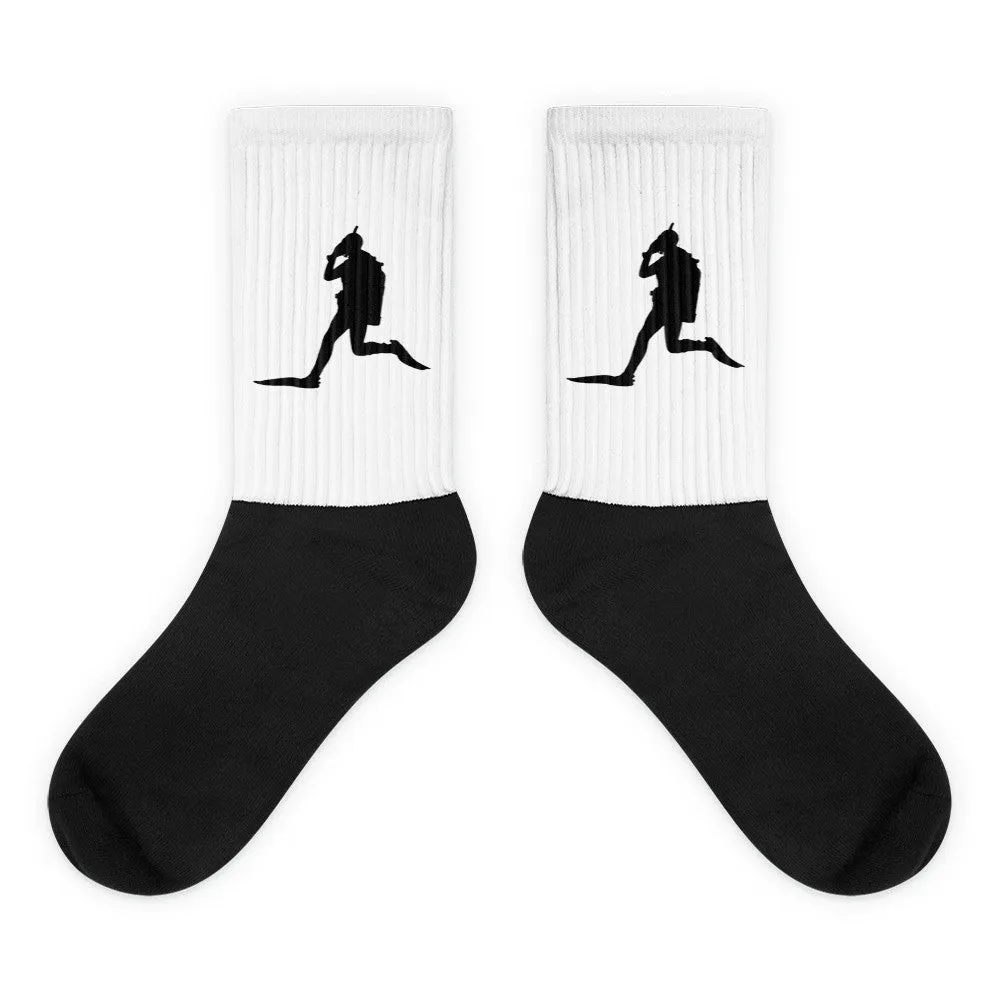 Black foot socks