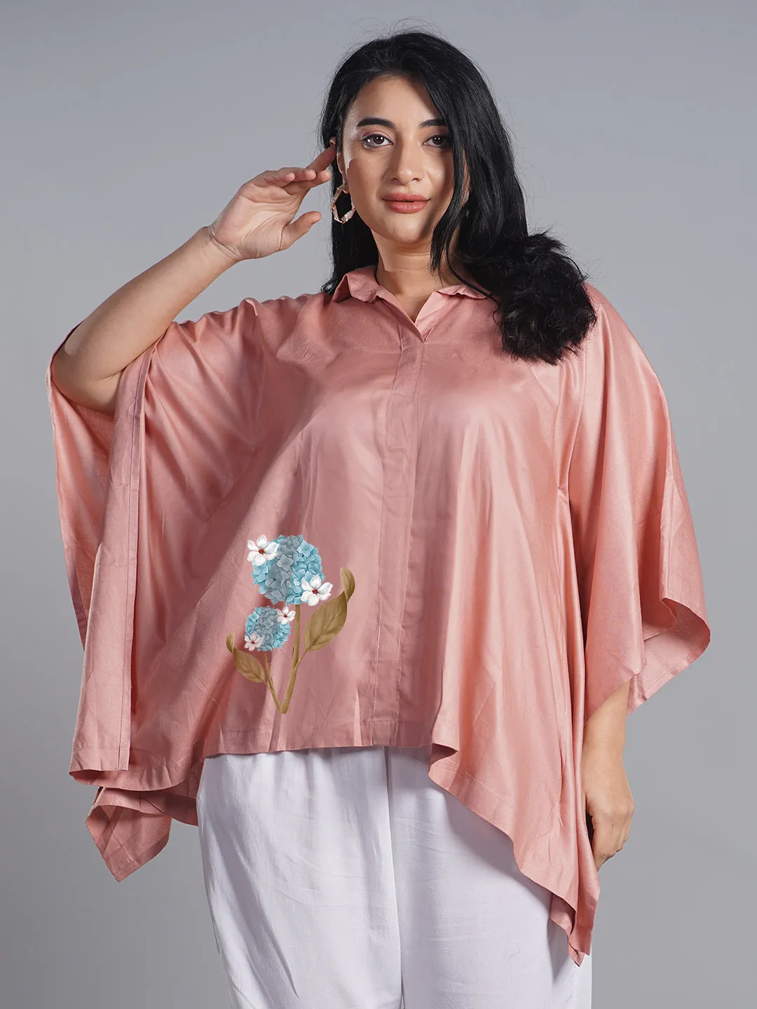 Blush Kaftan Top - BlueAllium