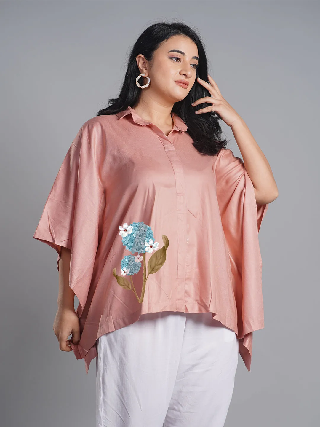 Blush Kaftan Top - BlueAllium