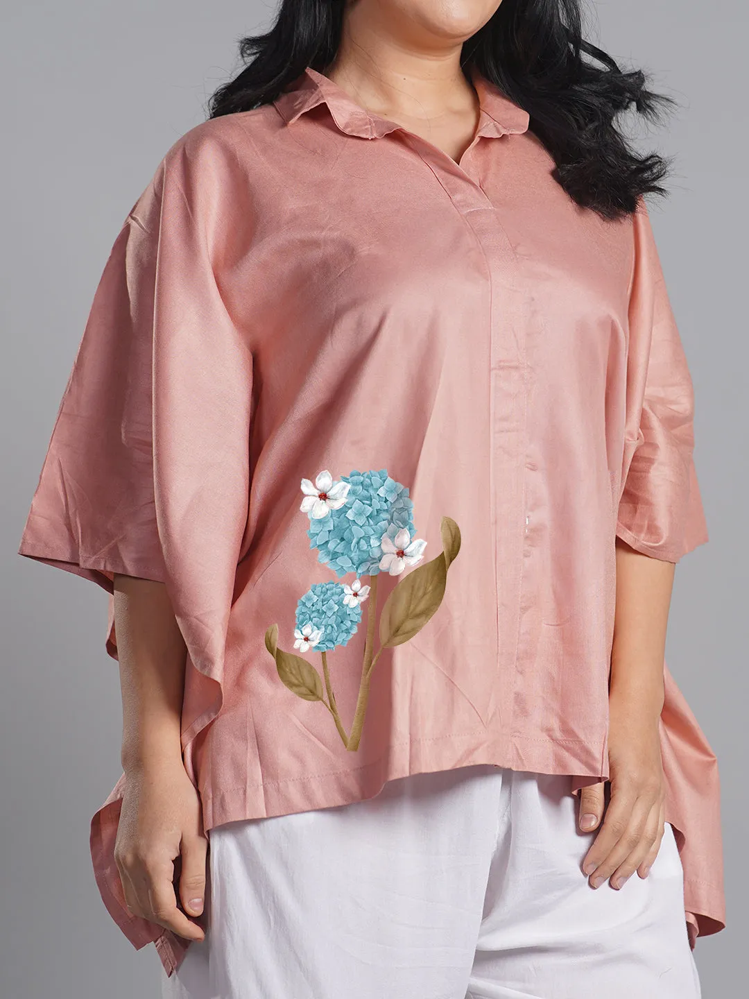 Blush Kaftan Top - BlueAllium