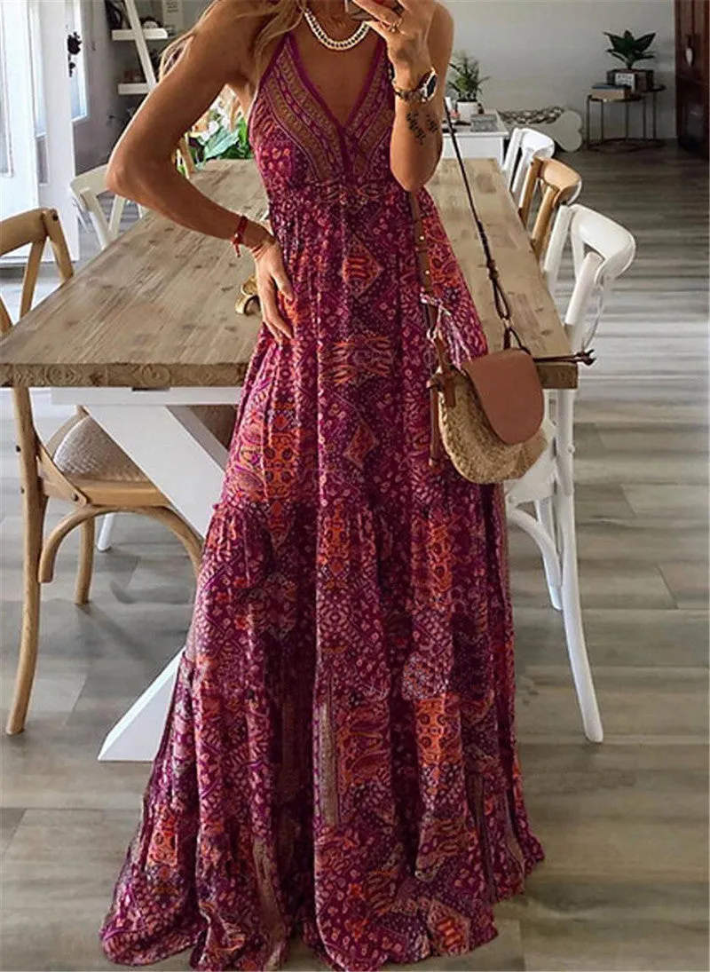 Bohemian Printed Dress