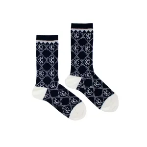 Chloé Kids Girls Navy Logo Socks