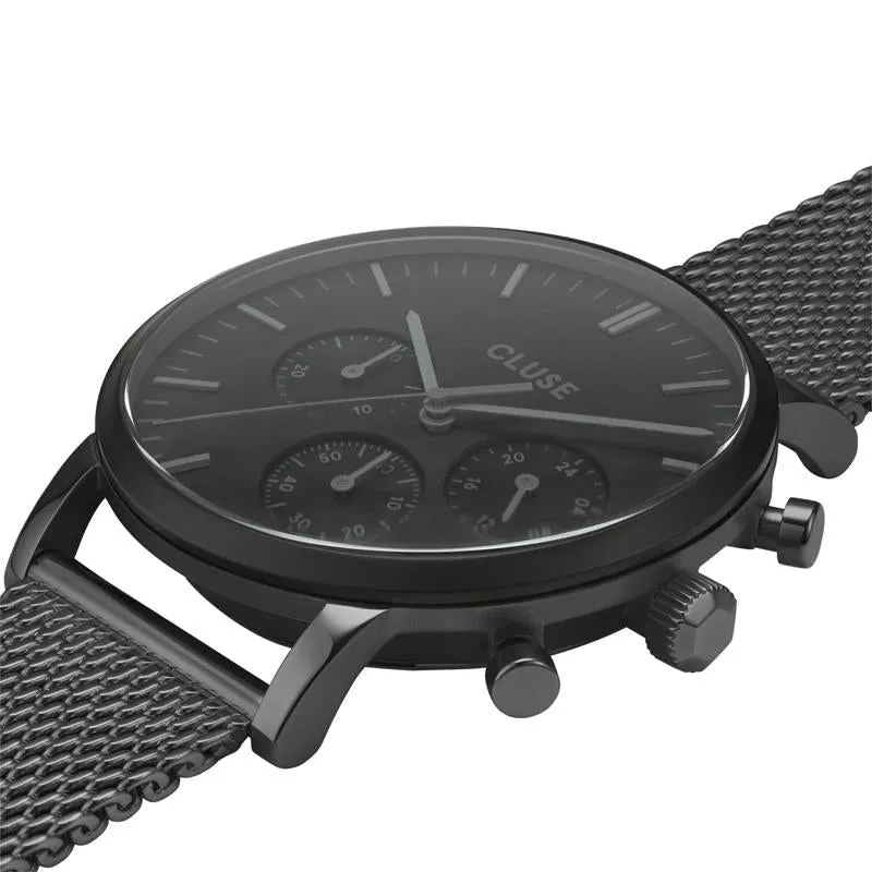 Cluse Black Aravis Chronograph Men's Watch CW0101502007