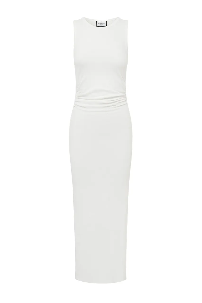 DIYA MIDI DRESS - WHITE