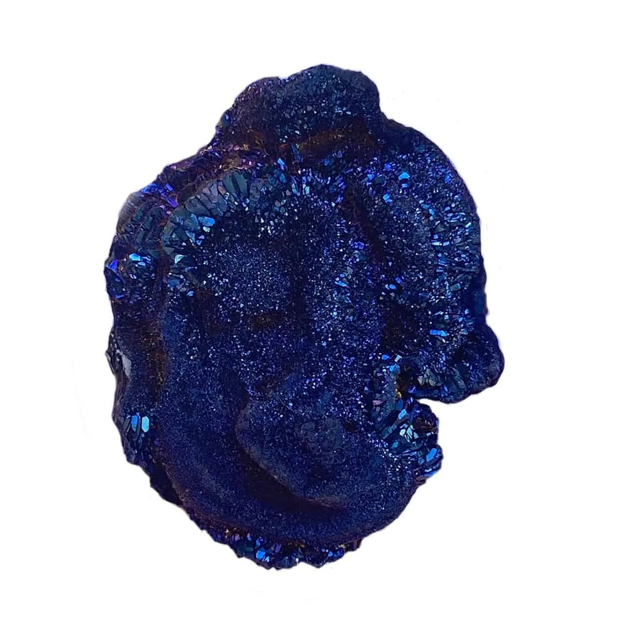 Drusy Deep Blue Rosette 45mm - 1 piece