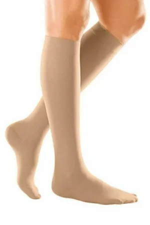 Duomed Soft Class 1 Closed Toe Below Knee Compression Stockings XL Sand