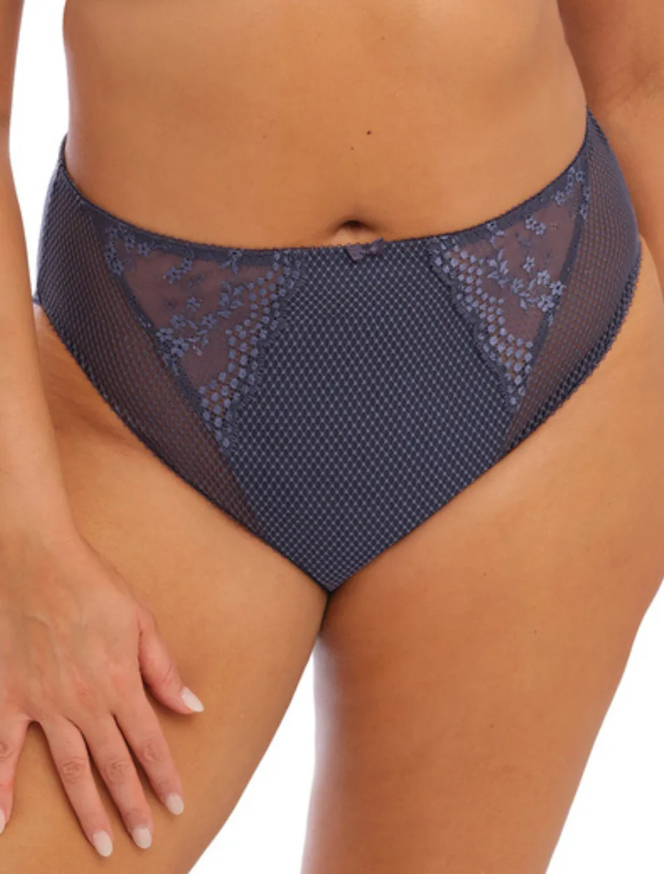 Elomi Charley High Leg Brief, Storm | Elomi High Leg Panties | Storm Elomi Charley Panties