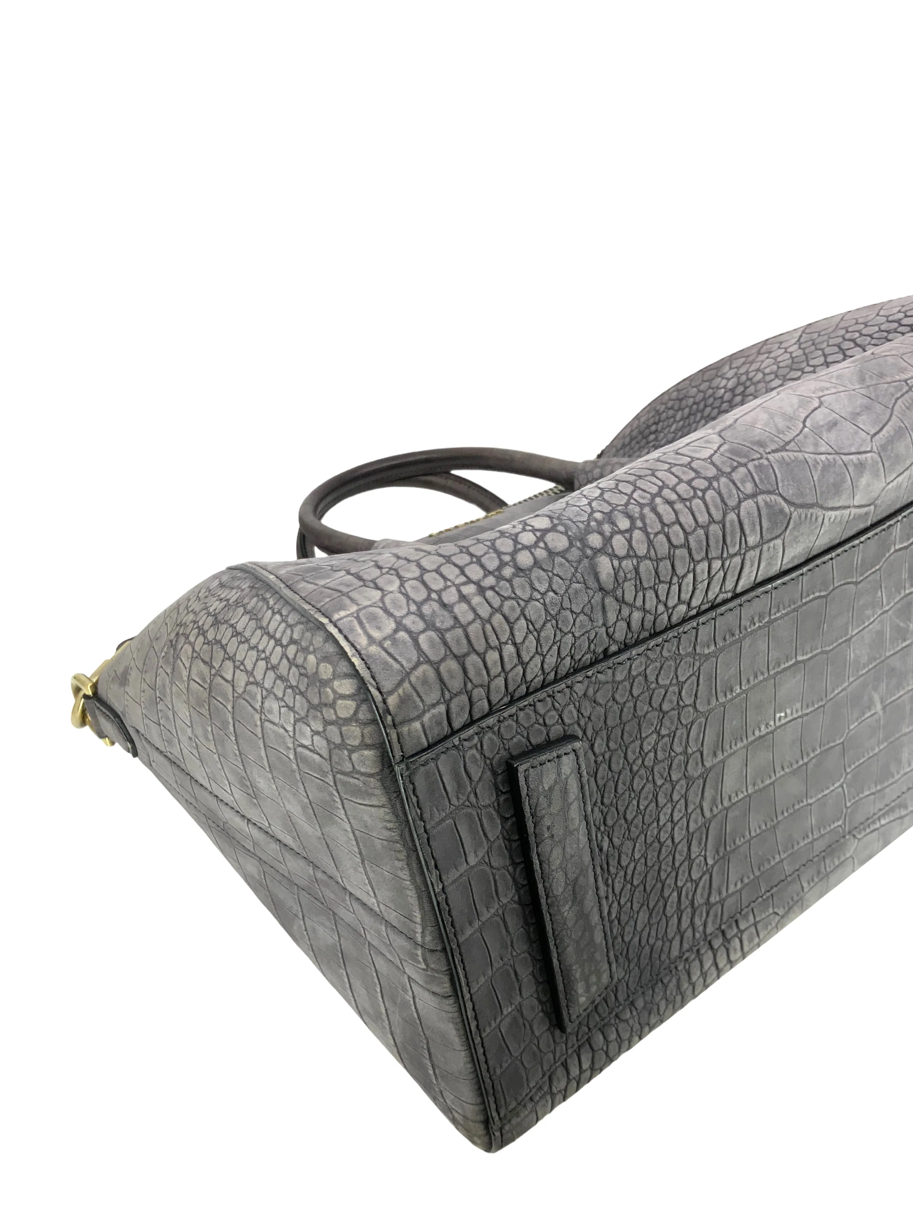 Givenchy Antigona Medium Crocodile Embossed Satchel Bag