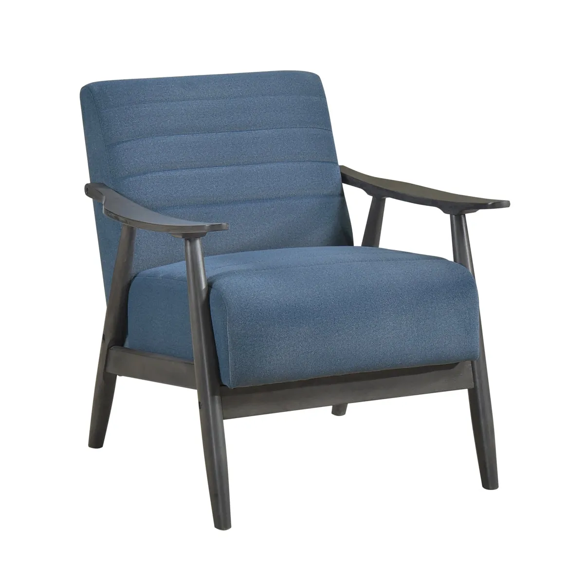 Greeley Blue Upholstered Wood Frame Seating