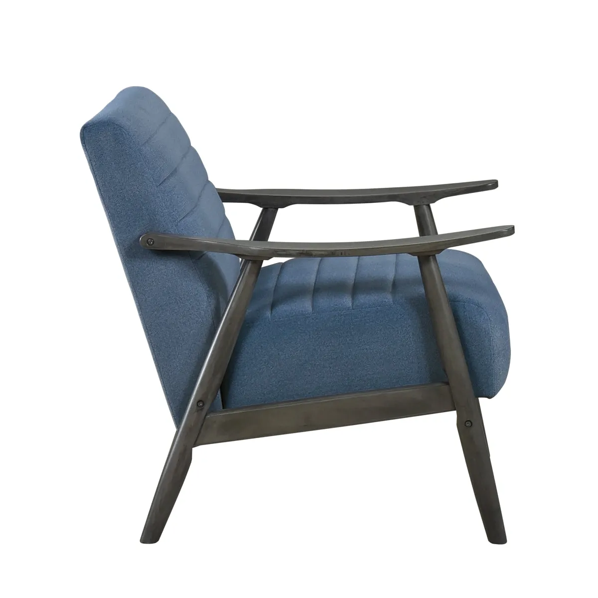 Greeley Blue Upholstered Wood Frame Seating