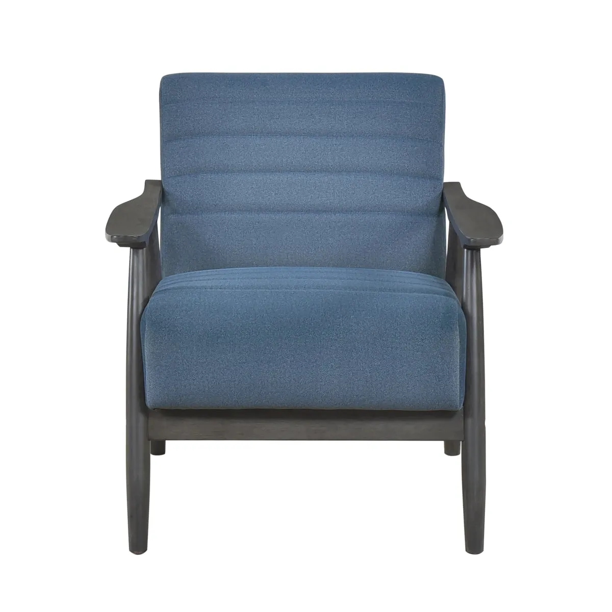 Greeley Blue Upholstered Wood Frame Seating