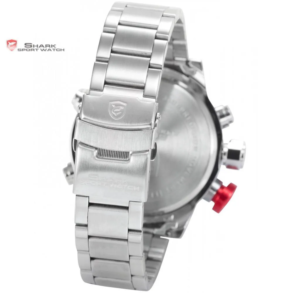 GULPER Shark Sport Watch Silver/White/Red  SW 104