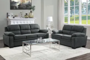 Holleman Dark Grey Living Room Collection