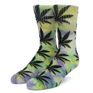 Huf Plantlife Tiedye Sock - Lemon Yellow