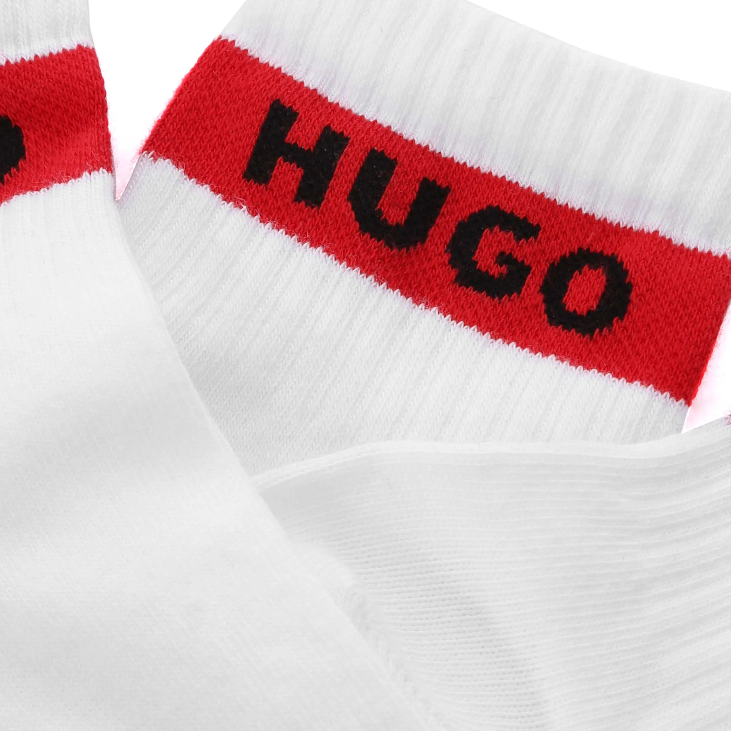 HUGO 3P SH Rib Logo CC Sock in White