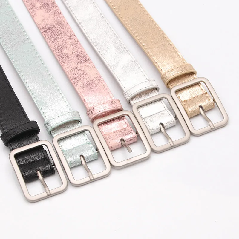 Korean Style Alloy Buckle Belt Jeans Decoration Pant Belt Student