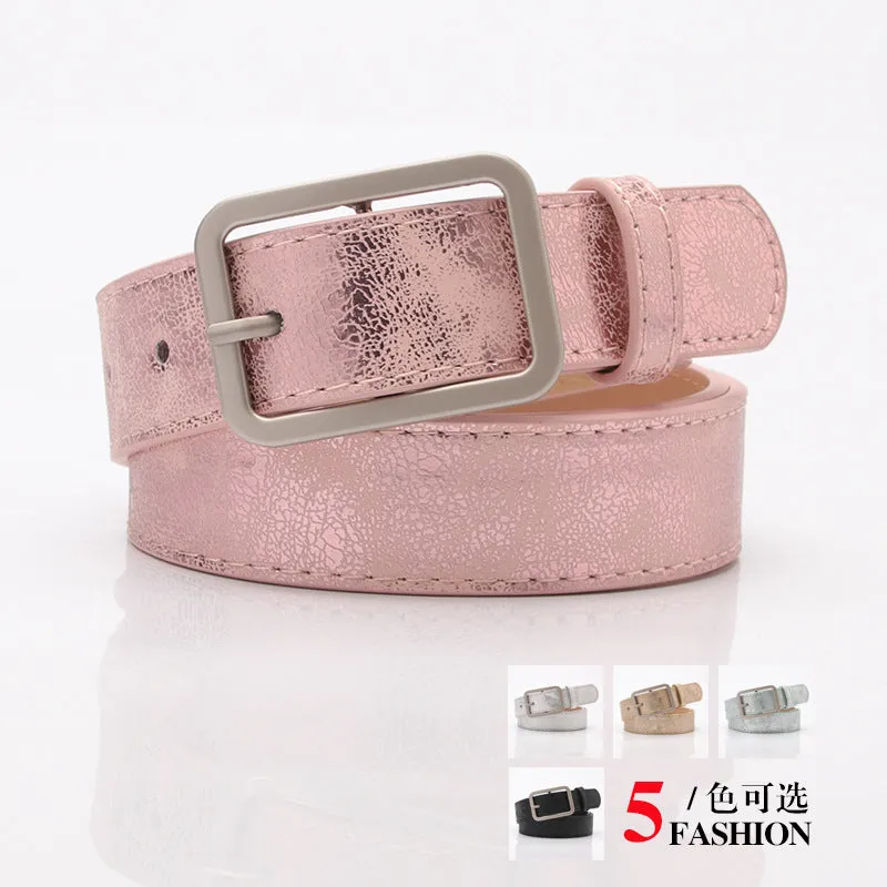 Korean Style Alloy Buckle Belt Jeans Decoration Pant Belt Student