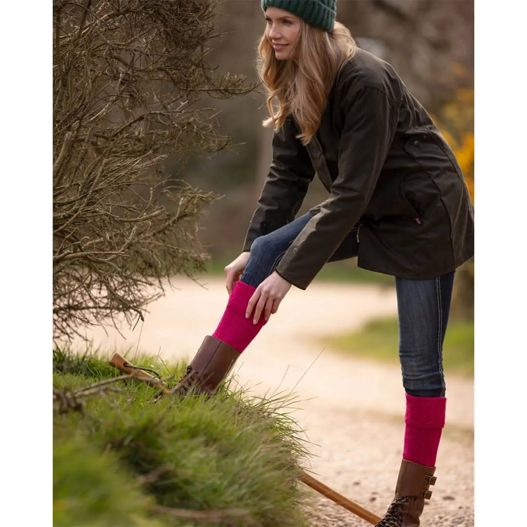 Lady Glenmore Sock - Fuchsia by House of Cheviot