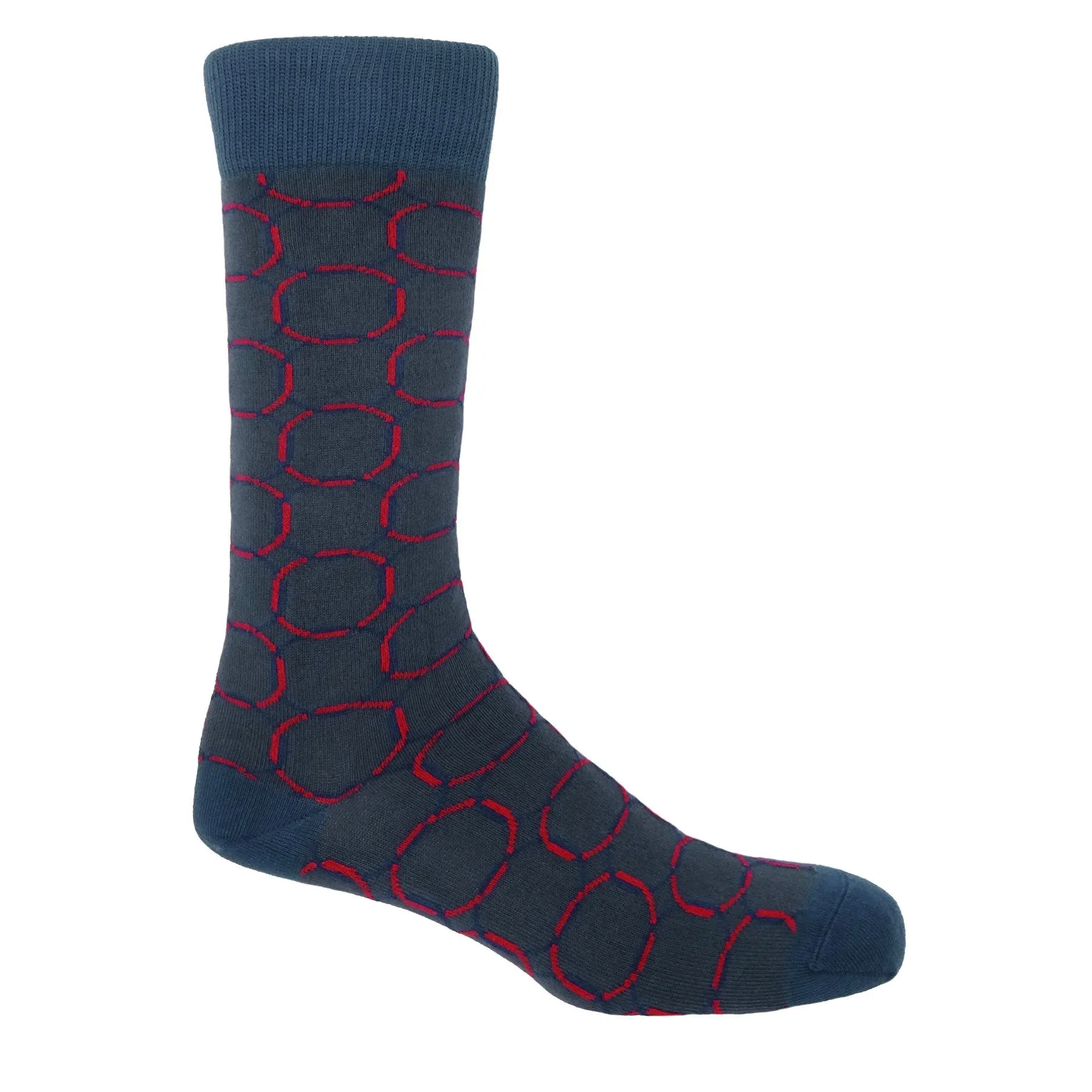 Linked Men's Socks - Navy