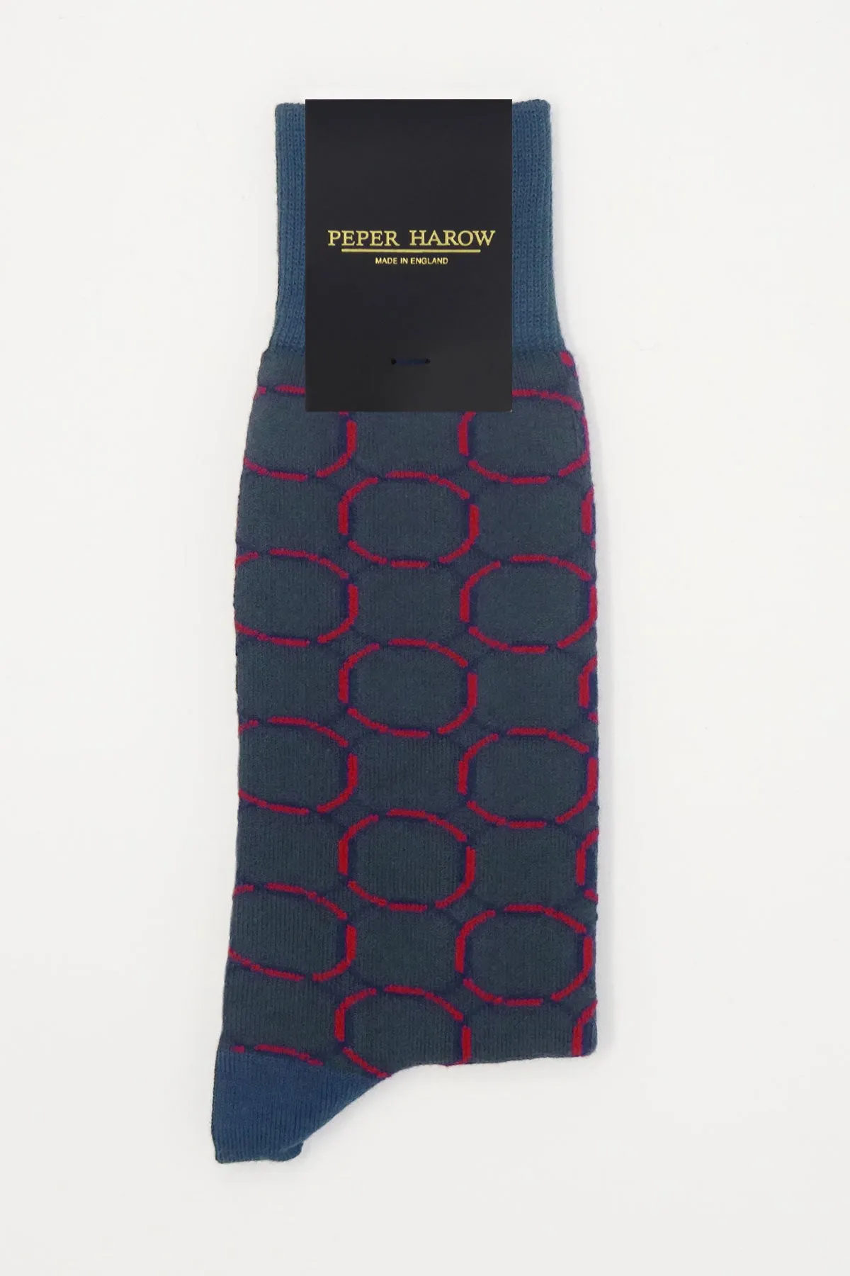 Linked Men's Socks - Navy