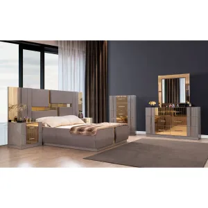 Lorenzo Grey Bedroom Set