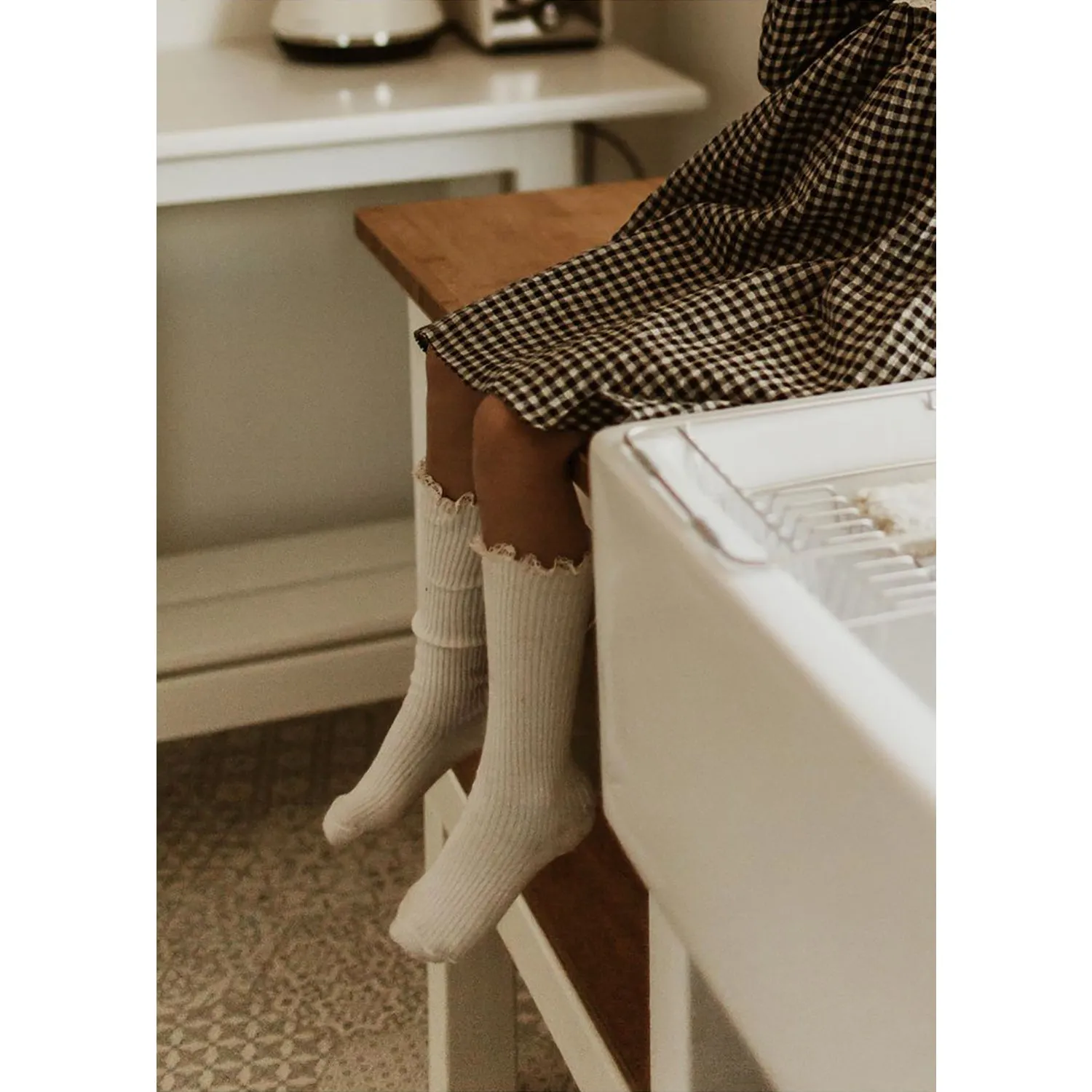 Louise Misha Socks Amira Cream