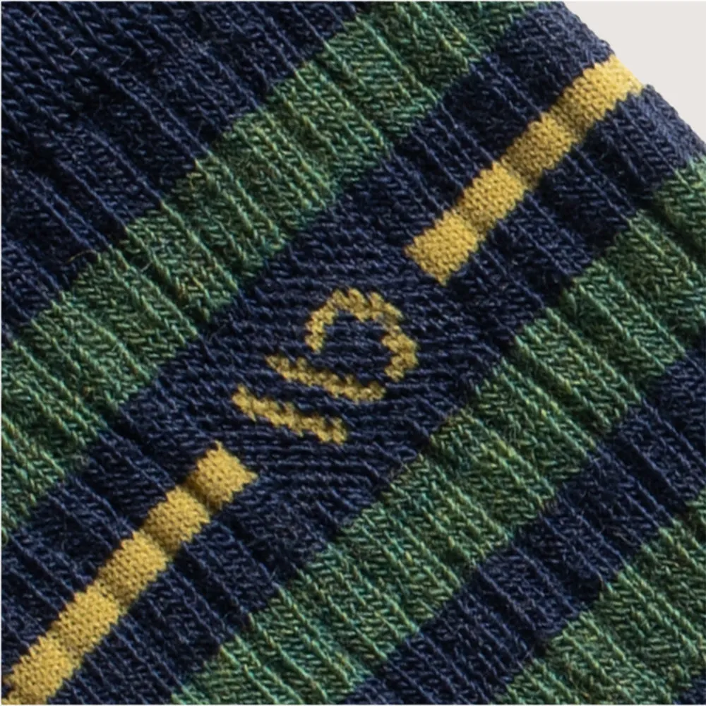 Men's Vintage Stripe Midweight Crew Sock