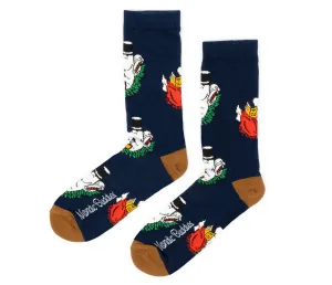 Moominpappa Chilling Men Socks - Navy