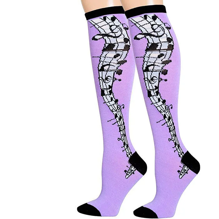 Musical Knee High Socks