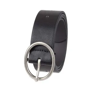 New Women's Casual Oval Pin Buckle Belt Two-Layer