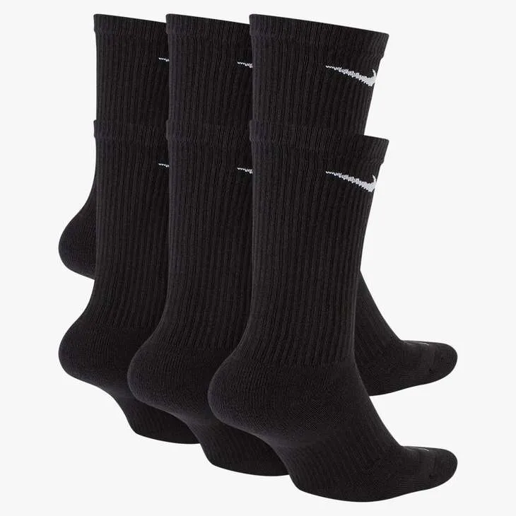 Nike - Everyday Plus Cotton Cushioned Crew 6pk (Black)