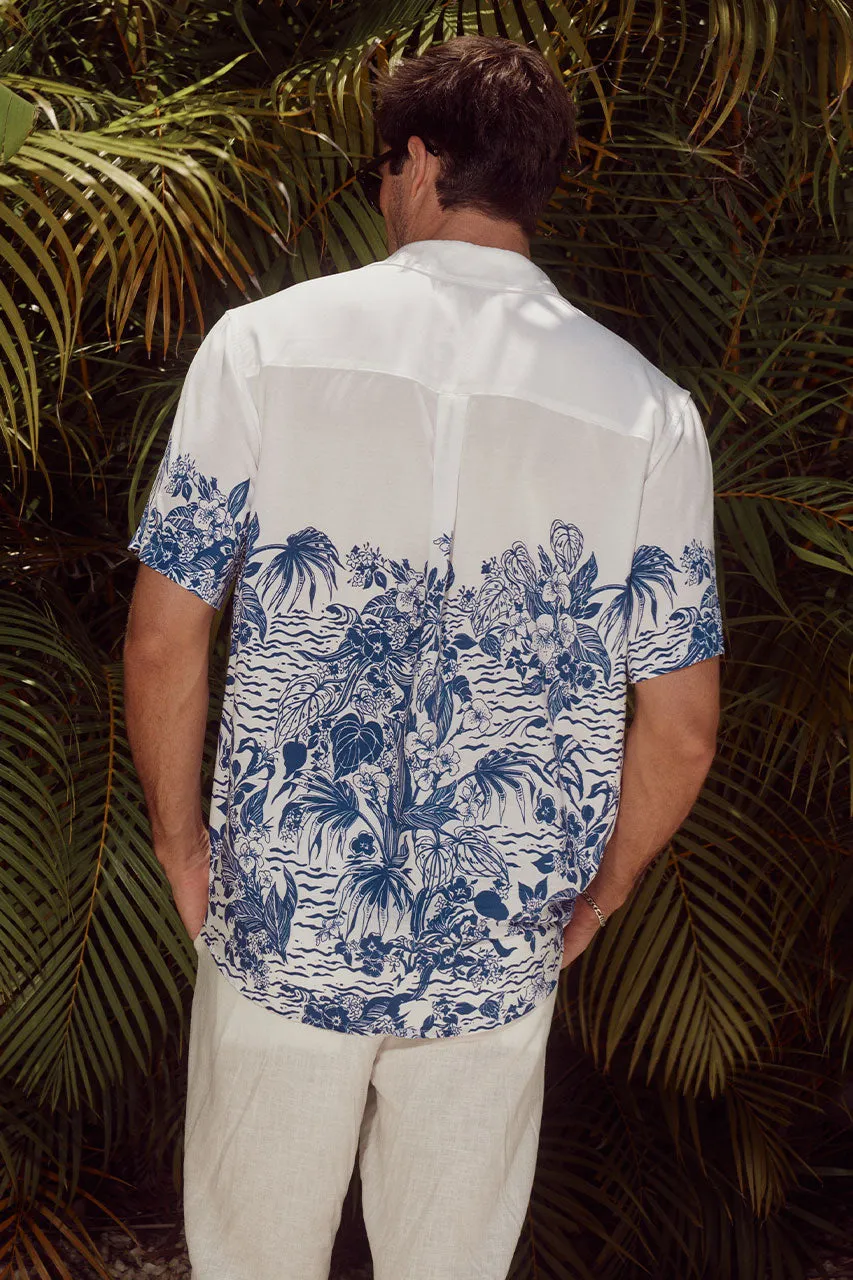 OLIVER SHIRT - WHITE/NAVY