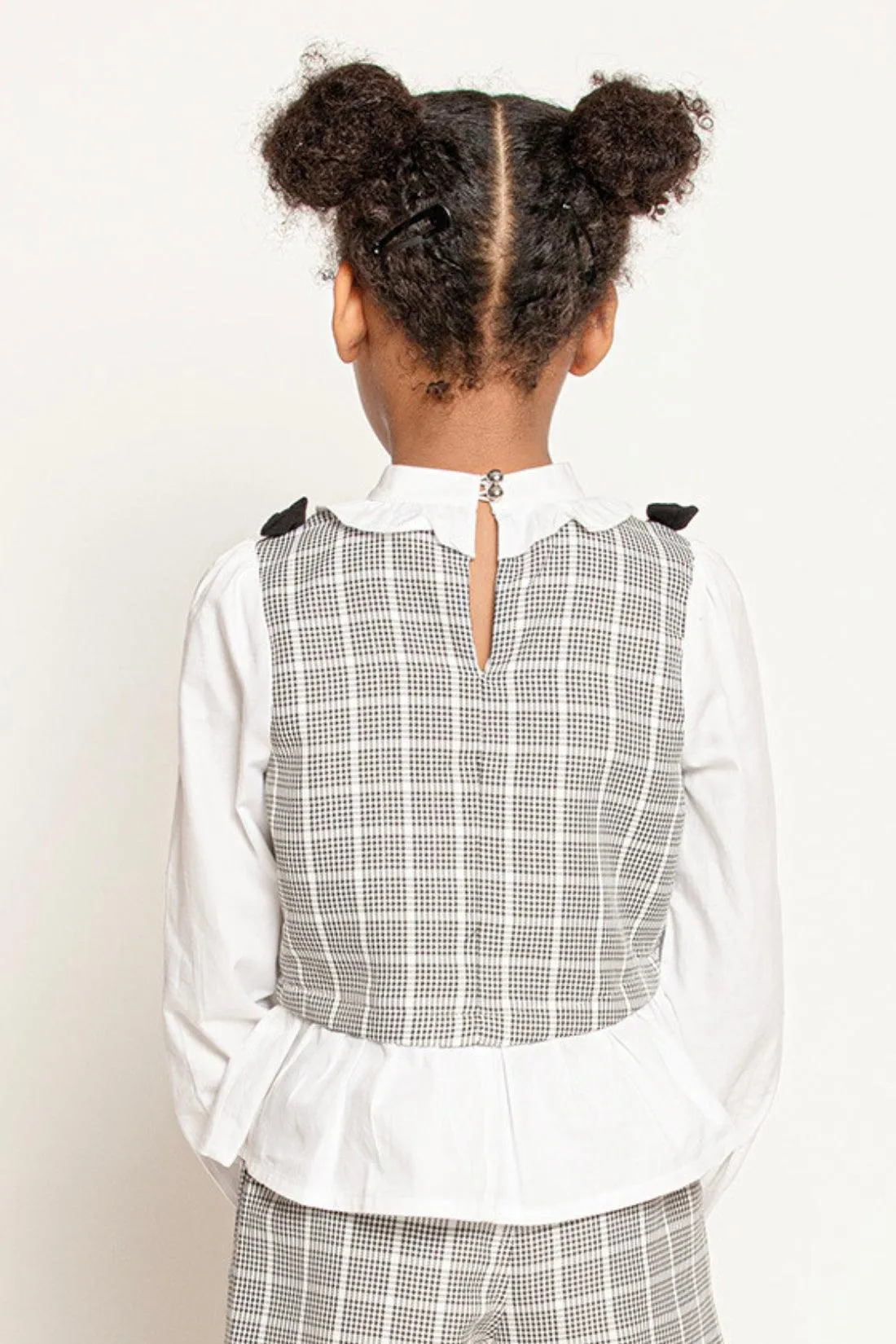 One Friday Checkered Charms Top