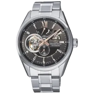 Orient Star Open Heart Men's Silver Watch RE-AV0004N00B