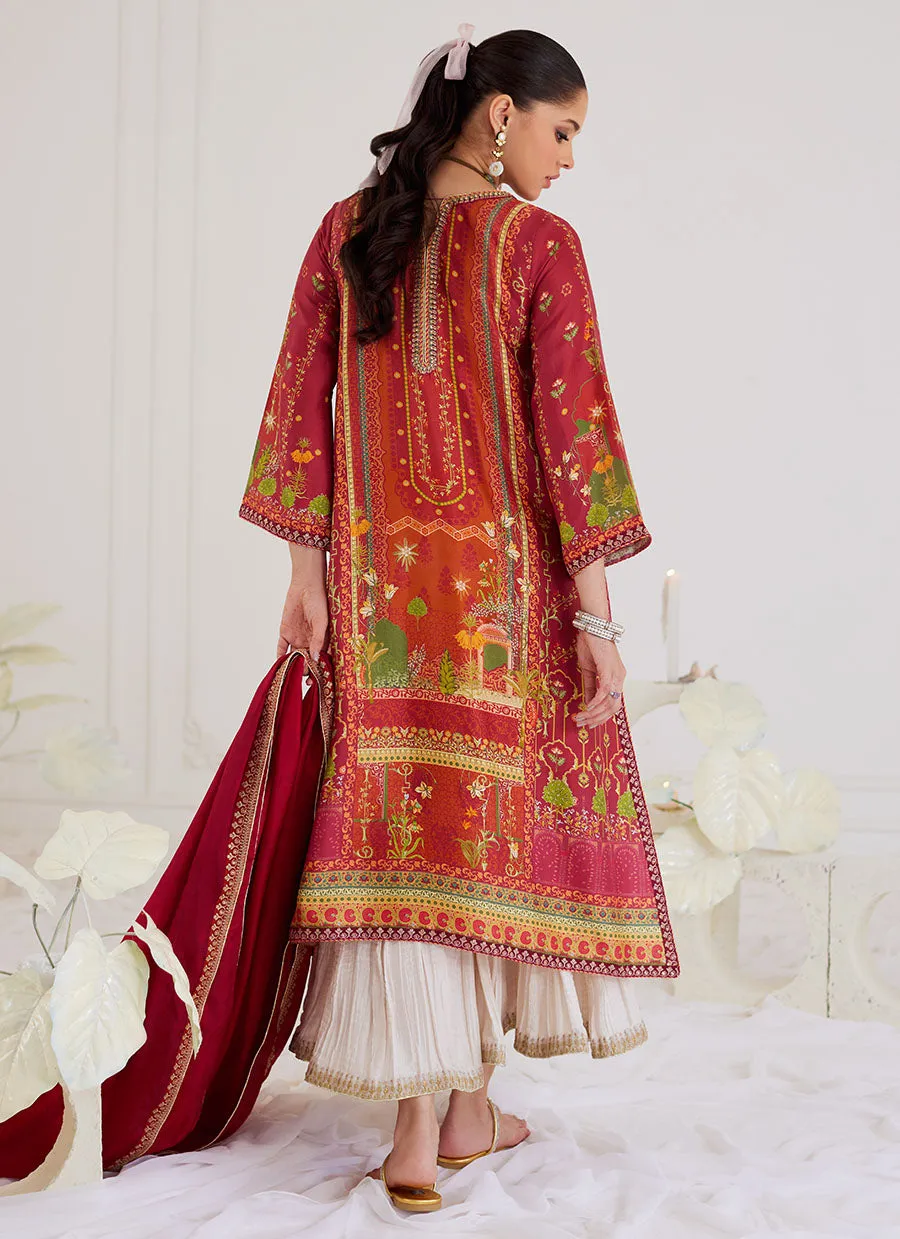 Paulina Rust Shirt And Dupatta