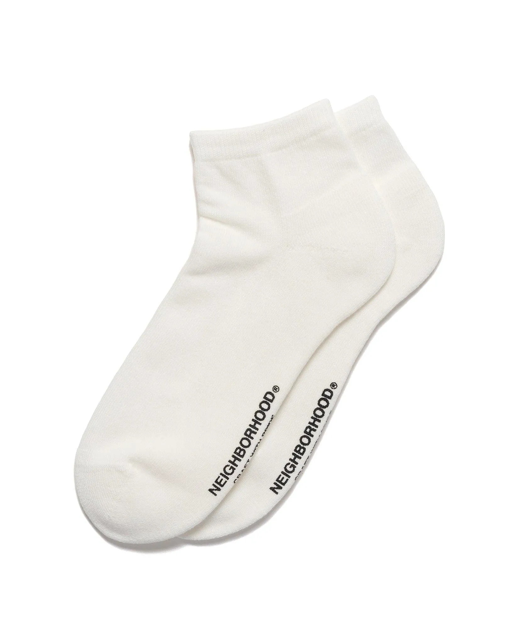 Plain Ankle Socks Off White