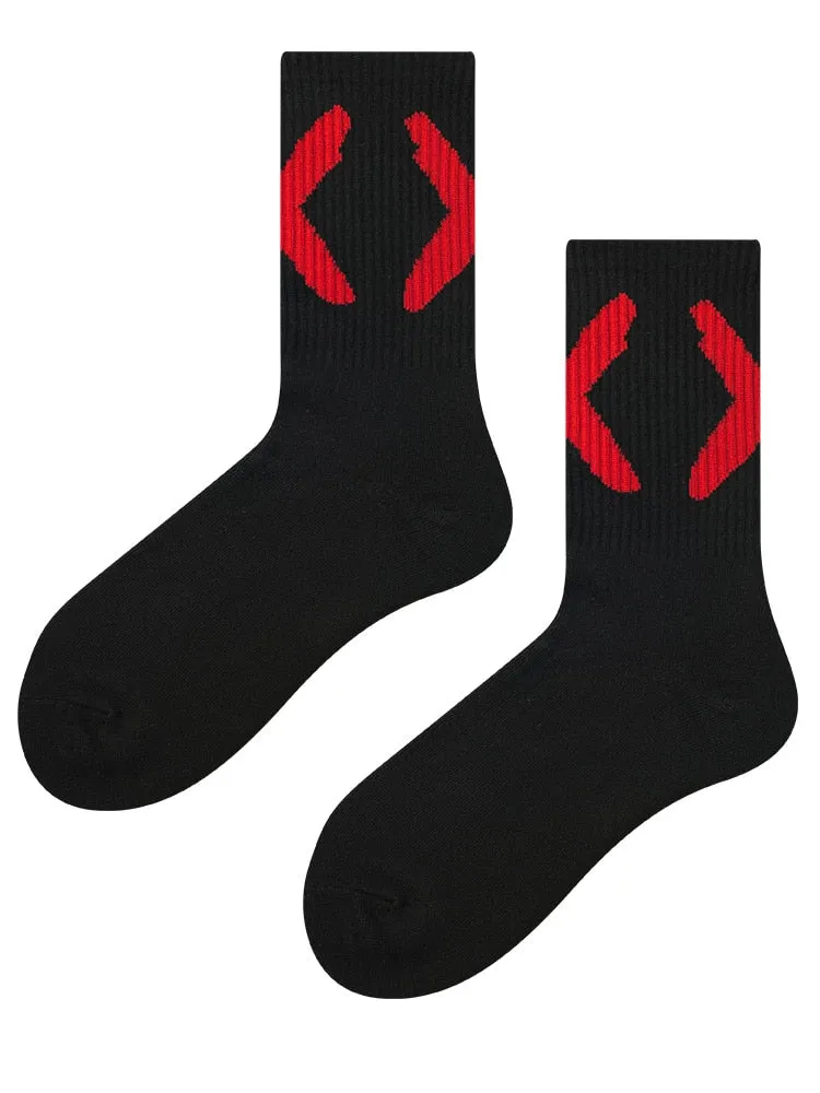 Plain 'X' Mark Socks