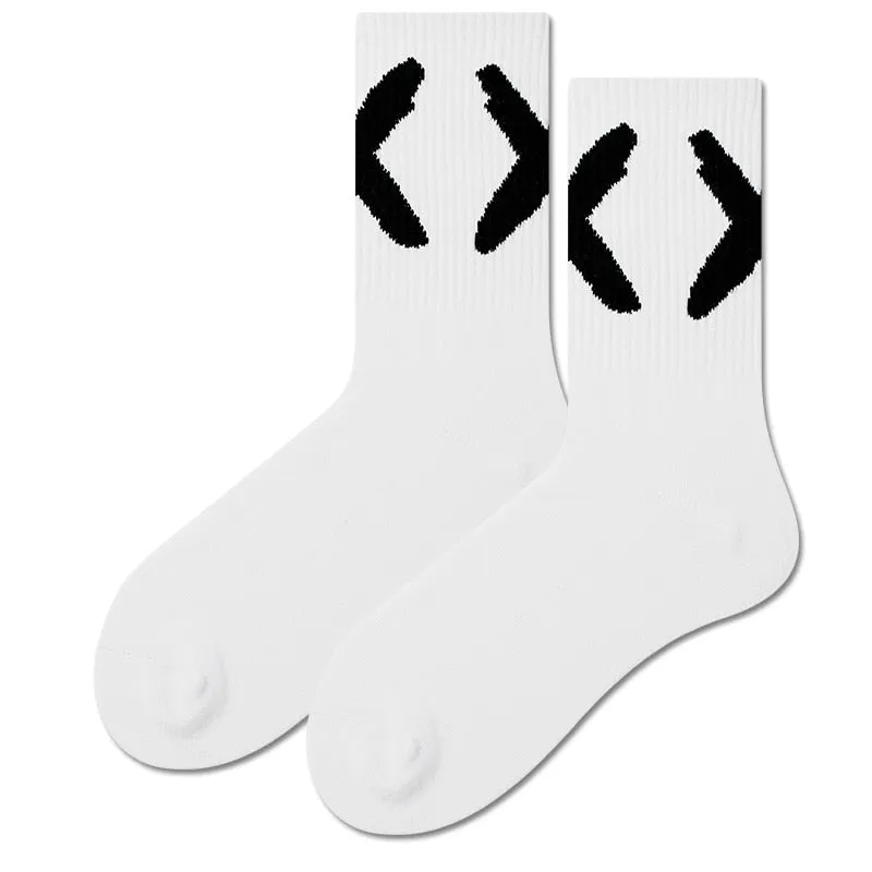 Plain 'X' Mark Socks