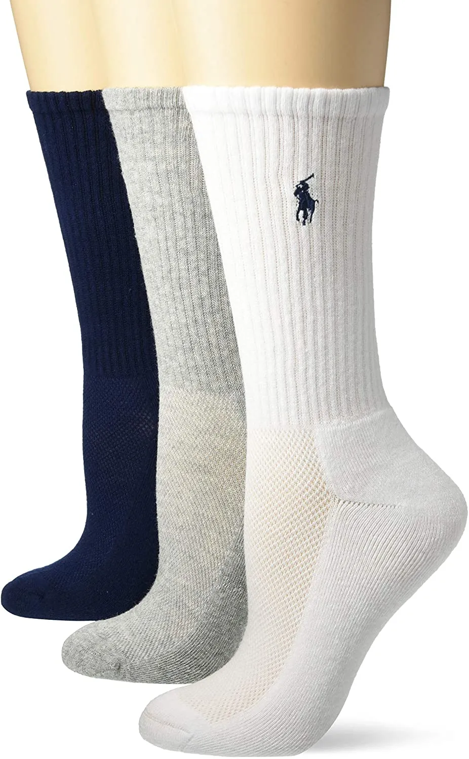 Polo Ralph Lauren Women's 3-Pack Sport Crew Socks