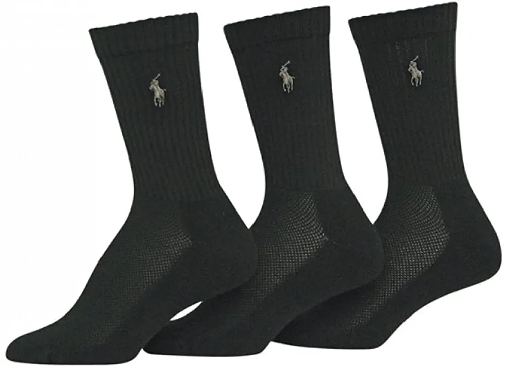 Polo Ralph Lauren Women's 3-Pack Sport Crew Socks