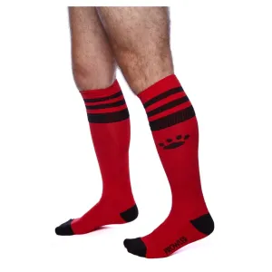 Prowler RED Football Socks Red Black